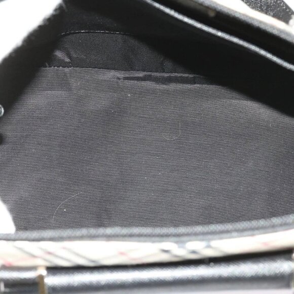 BURBERRY Nova Check Hand Bag Nylon Canvas Beige Auth - Picture 13 of 16